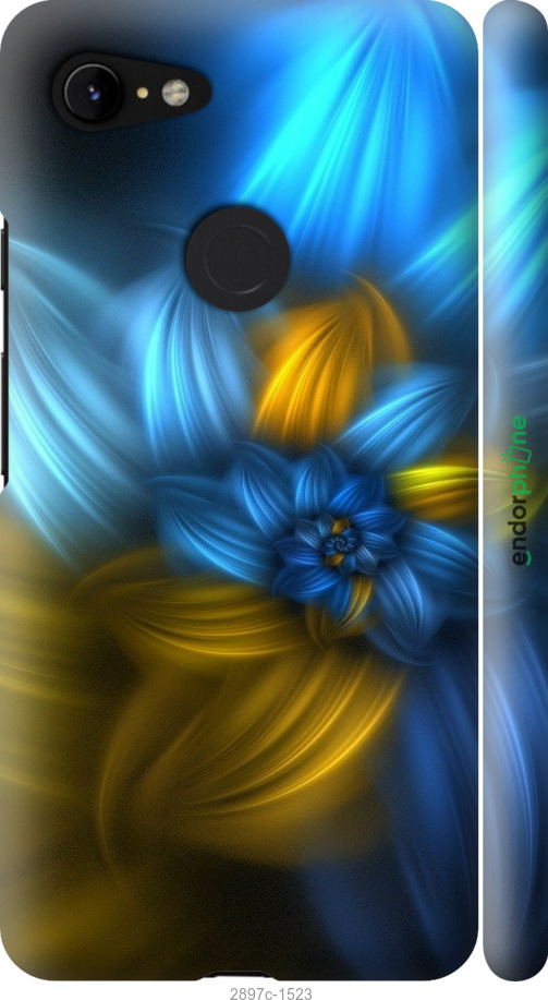 

3D пластиковий матовий чохол "Візерунок 46" для Google Pixel 3 XL, Синій