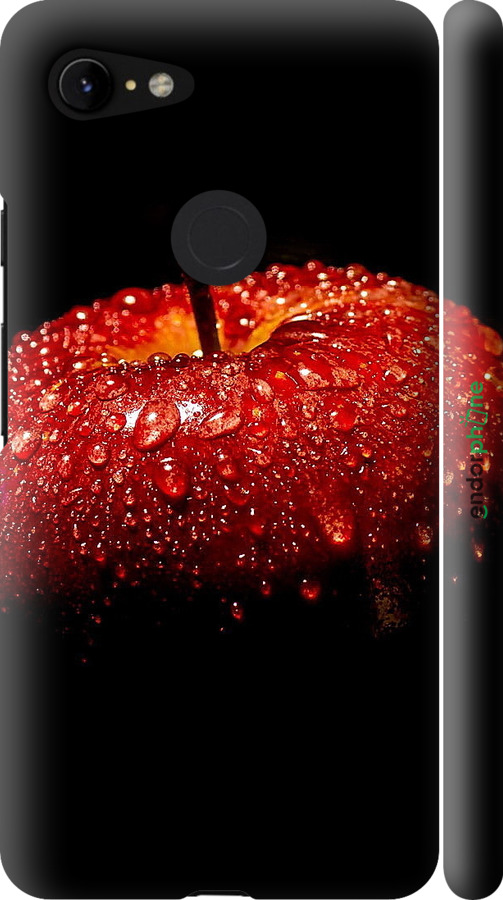 3D пластиковий матовий чехол Яблуко для Google Pixel 3 XL - 6022m-1523 изображение 