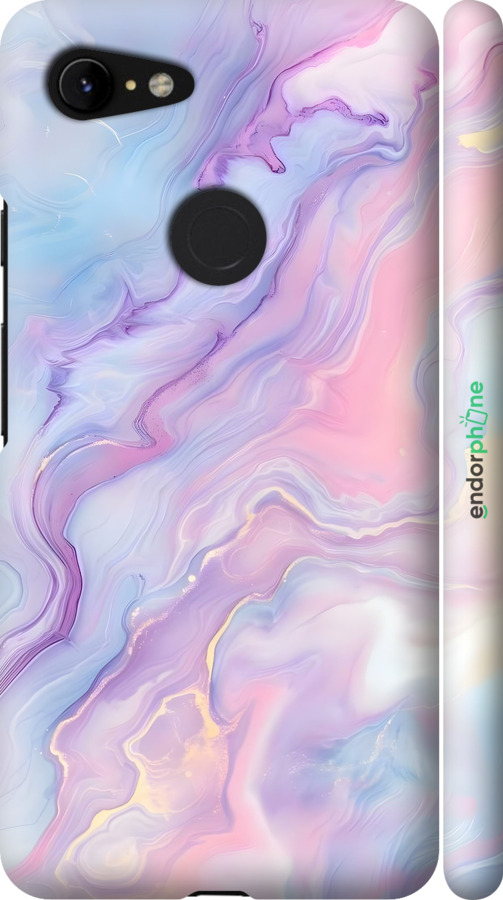 3D пластиковий матовий чехол Нежный мрамор для Google Pixel 3 XL - 6310m-1523 изображение 