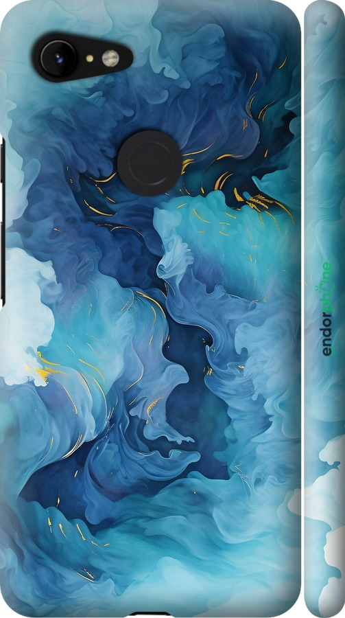 3D пластиковий матовий чехол Акварель для Google Pixel 3 XL - 6320m-1523 изображение 