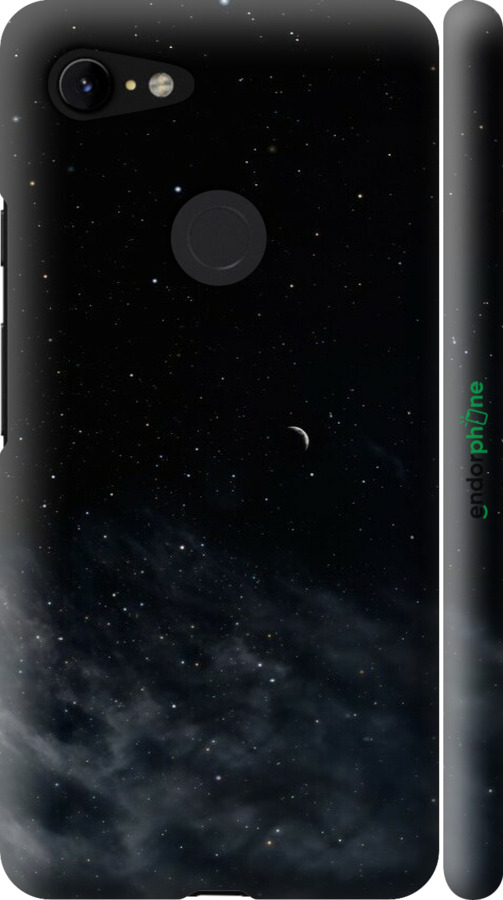 3D пластиковий матовий чехол Нічне небо для Google Pixel 3 XL - 6451m-1523 изображение 