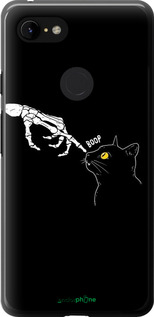 2D пластиковый чехол Кошка для Google Pixel 3 XL - 6505t-1523 изображение 