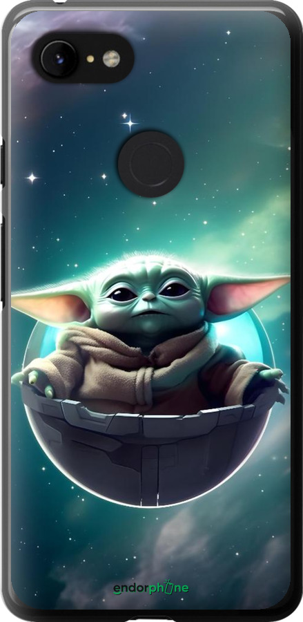2D пластиковий чехол Малышь йода для Google Pixel 3 XL - 6294t-1523 изображение 