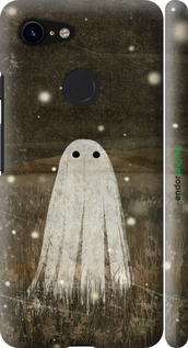 3D пластиковый матовый чехол Привидение и светлячки для Google Pixel 3 - 6406m-1528 изображение 