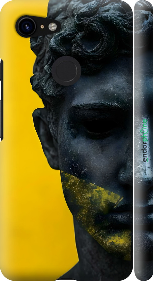 3D пластиковый матовый чехол Статуя арт для Google Pixel 3 - 6330m-1528 изображение 