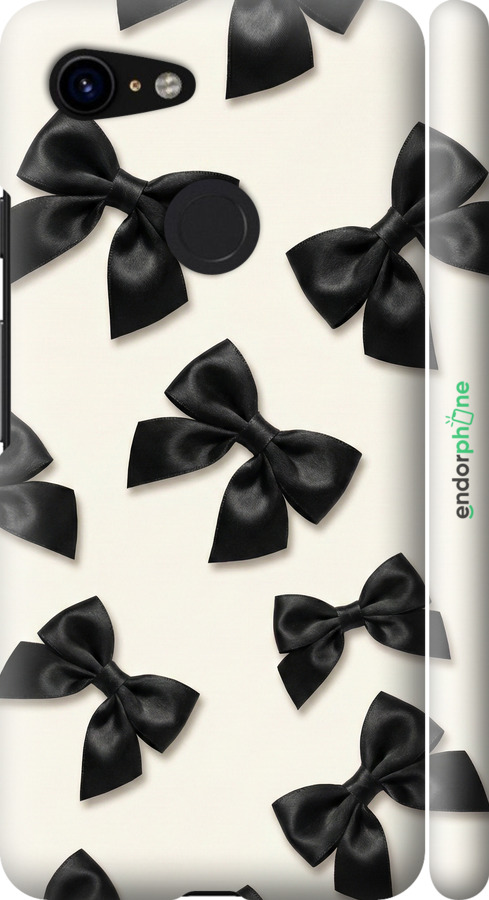 3D пластиковый матовый чехол Dark Coquette для Google Pixel 3 - 6765m-1528 изображение 