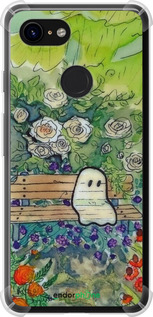 Силикон с усиленными углами чехол Грустное привидение для Google Pixel 3 - 6403sp-1528 изображение 