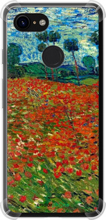 Силикон с усиленными углами чехол Винсент Ван Гог-Маковое поле для Google Pixel 3 - 6466sp-1528 изображение 