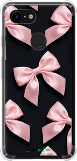 Силикон с усиленными углами чехол Coquette Ribbons Dark Coquette для Google Pixel 3 - 6767sp-1528 изображение 