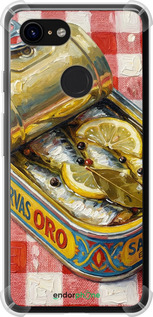 Силикон с усиленными углами чехол Vintage Sardine Tin Phone для Google Pixel 3 - 6772sp-1528 изображение 
