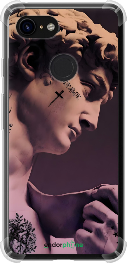 Силикон с усиленными углами чехол Давид для Google Pixel 3 - 6302sp-1528 изображение 