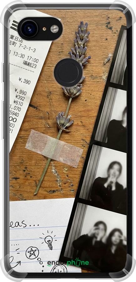 Силикон с усиленными углами чехол Aesthetic Scrapbook Collage для Google Pixel 3 - 6773sp-1528 изображение 