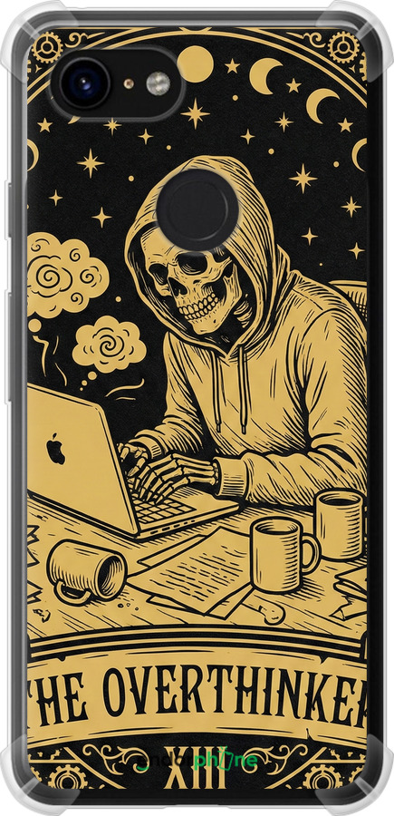 Силіконовий протиударний с посиленими кутами чехол The Overthinker для Google Pixel 3 - 6774sp-1528 изображение 