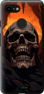 2D пластиковый чехол Череп в пещере для Google Pixel 3 - 5959t-1528 изображение 