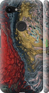 3D пластиковый матовый чехол С изображением абстрактной живописи для Google Pixel 3a XL - 6530m-1713 изображение 