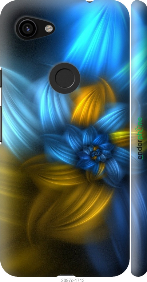 

3D пластиковий матовий чохол "Візерунок 46" для Google Pixel 3a XL, Синій