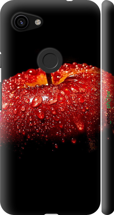 3D пластиковый матовый чехол Яблоко для Google Pixel 3a XL - 6022m-1713 изображение 