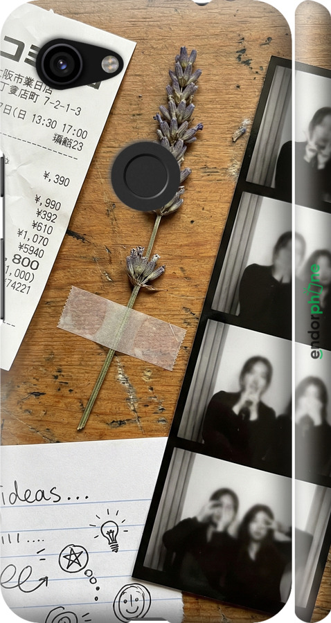 3D пластиковый матовый чехол Aesthetic Scrapbook Collage для Google Pixel 3a XL - 6773m-1713 изображение 