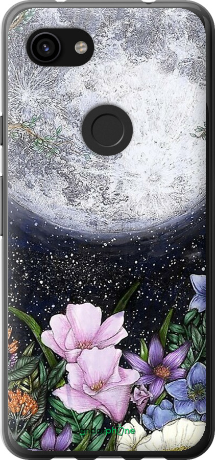 2D пластиковый чехол Полночь в саду для Google Pixel 3a XL - 6259t-1713 изображение 