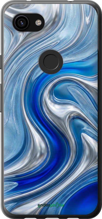 2D пластиковий чехол Liquid Chrome для Google Pixel 3a XL - 6781t-1713 изображение 