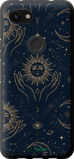 TPU чехол 'Celestial Harmony: Sun & Moon Gold Mystic Pattern' для Google Pixel 3a изображение 6