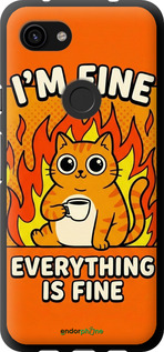 TPU чехол Funny Cat для Google Pixel 3a - 6786b-1700 изображение 