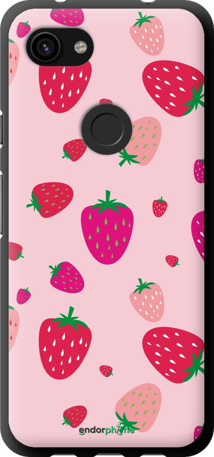 TPU чехол Полунички для Google Pixel 3a - 4332b-1700 изображение 