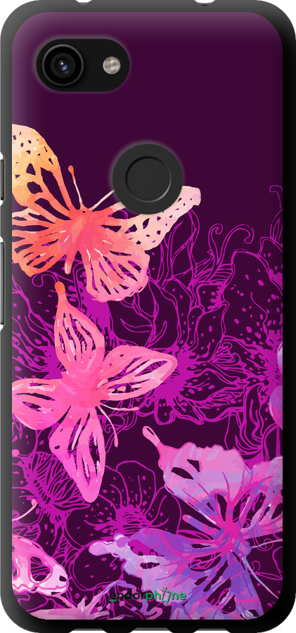 TPU чехол Бабочки v2 для Google Pixel 3a - 5475b-1700 изображение 