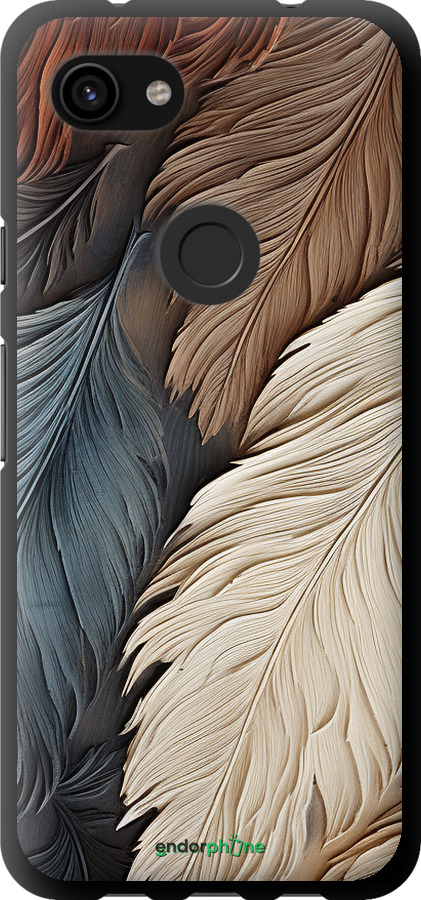 TPU чехол Листя в стилі бохо для Google Pixel 3a - 5643b-1700 изображение 