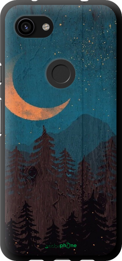 TPU чехол Зоряний ліс для Google Pixel 3a - 6480b-1700 изображение 