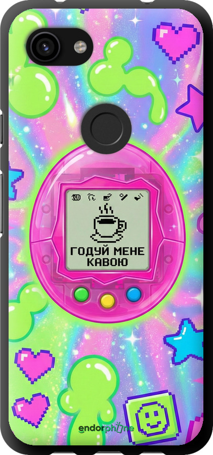 TPU чехол Y2K Aesthetic Retro Pet: Годуй мене кавою для Google Pixel 3a - 6784b-1700 изображение 
