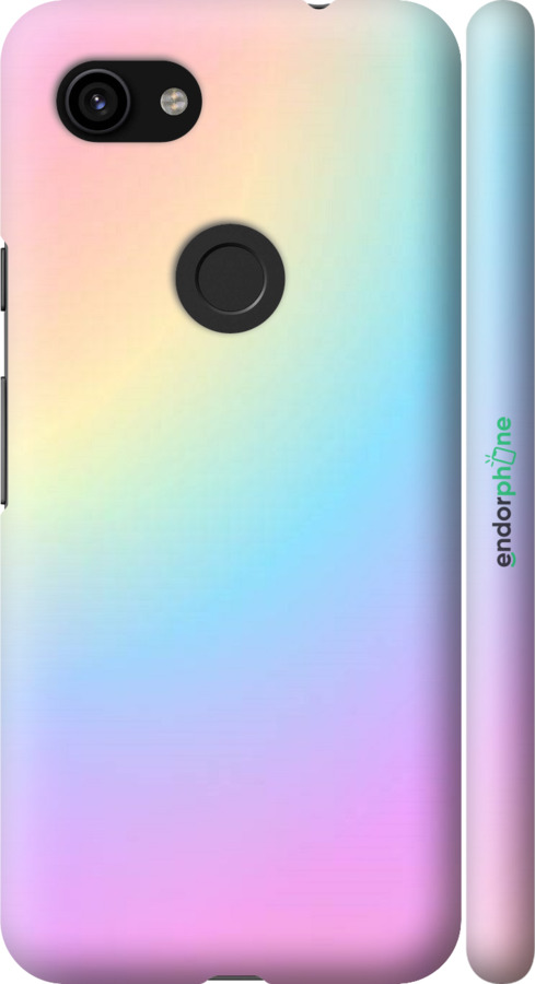 

3D пластиковий матовий чохол "Веселка 2" для Google Pixel 3a, Рожевий