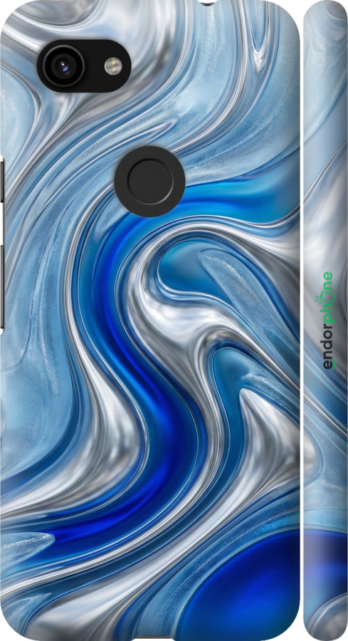 3D пластиковий матовий чехол Liquid Chrome для Google Pixel 3a - 6781m-1700 изображение 