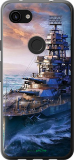 2D пластиковый чехол Военный корабль, world of tanks, wargaming для Google Pixel 3a - 6461t-1700 изображение 