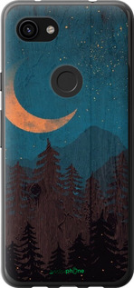 2D пластиковый чехол Звездный лес для Google Pixel 3a - 6480t-1700 изображение 