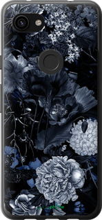 2D пластиковый чехол Абстрактный цветочный рисунок в синих тонах для Google Pixel 3a - 6539t-1700 изображение 