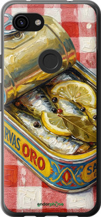 Силіконовий чехол Vintage Sardine Tin Phone для Google Pixel 3a - 6772u-1700 изображение 