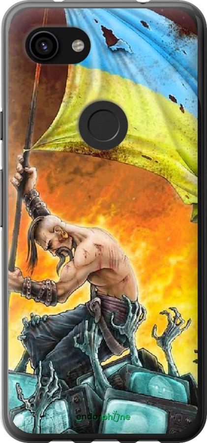 

Силіконовий чохол "Сильна Україна" для Google Pixel 3a, Синій