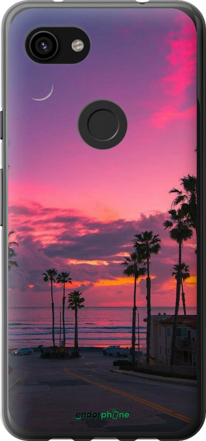 2D пластиковый чехол Пальмы для Google Pixel 3a - 5873t-1700 изображение 