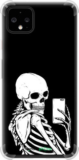 Силикон с усиленными углами чехол Скелет делает Selfie для Google Pixel 4 XL - 6535sp-1754 изображение 