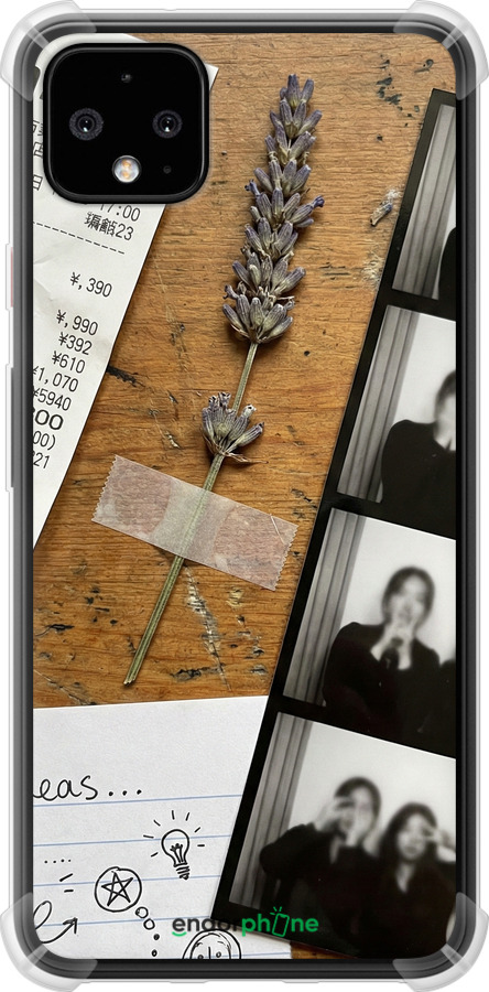 Силикон с усиленными углами чехол Aesthetic Scrapbook Collage для Google Pixel 4 XL - 6773sp-1754 изображение 