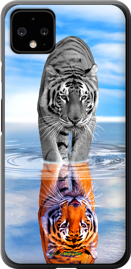 Силіконовий чехол Тигр для Google Pixel 4 XL - 6016u-1754 изображение 