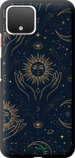 TPU чехол Celestial Harmony: Sun & Moon Gold Mystic Pattern для Google Pixel 4 - 6778b-1755 изображение 