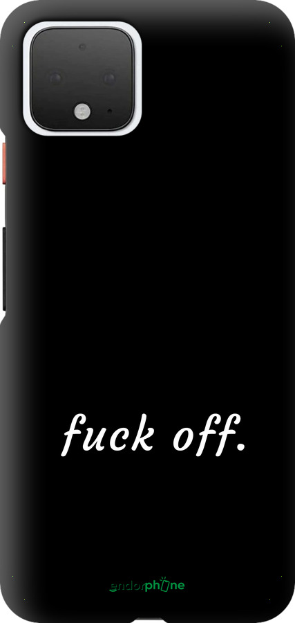 TPU чехол Fuck off для Google Pixel 4 - 4731b-1755 изображение 