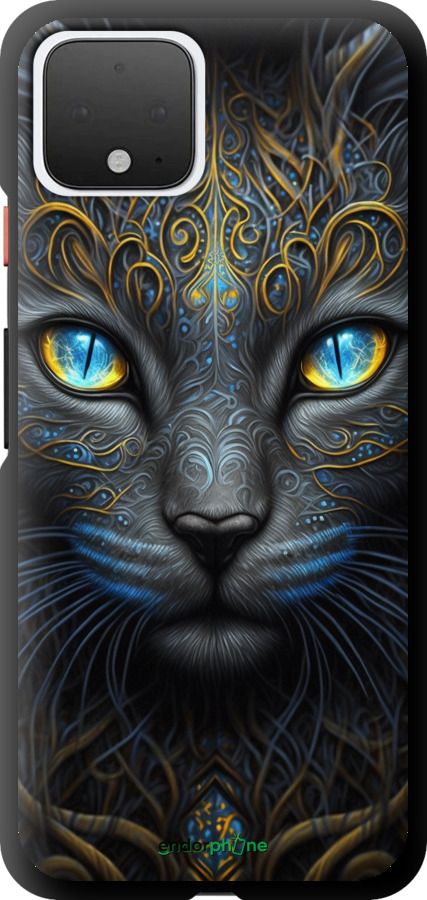 Coque du TPU noir "Chat" pour Google Pixel 4