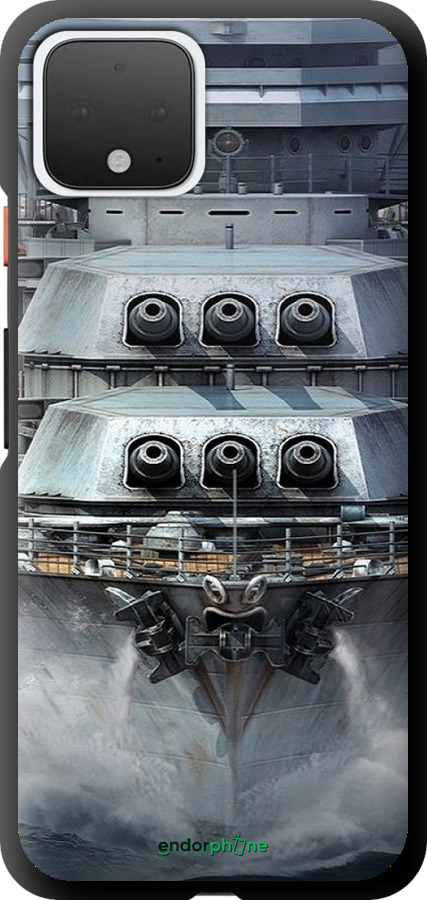 TPU чехол Линкор, world of tanks, wargaming, военный корабль для Google Pixel 4 - 6453b-1755 изображение 