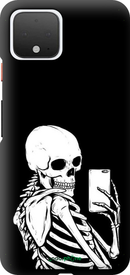 TPU чехол Скелет делает Selfie для Google Pixel 4 - 6535b-1755 изображение 