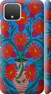 3D пластиковый матовый чехол Примаченко для Google Pixel 4 - 5909m-1755 изображение 