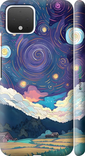 3D пластиковый матовый чехол Креативный арт для Google Pixel 4 - 6322m-1755 изображение 