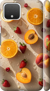 3D пластиковий матовий чехол Фрукти 3 для Google Pixel 4 - 6703m-1755 изображение 